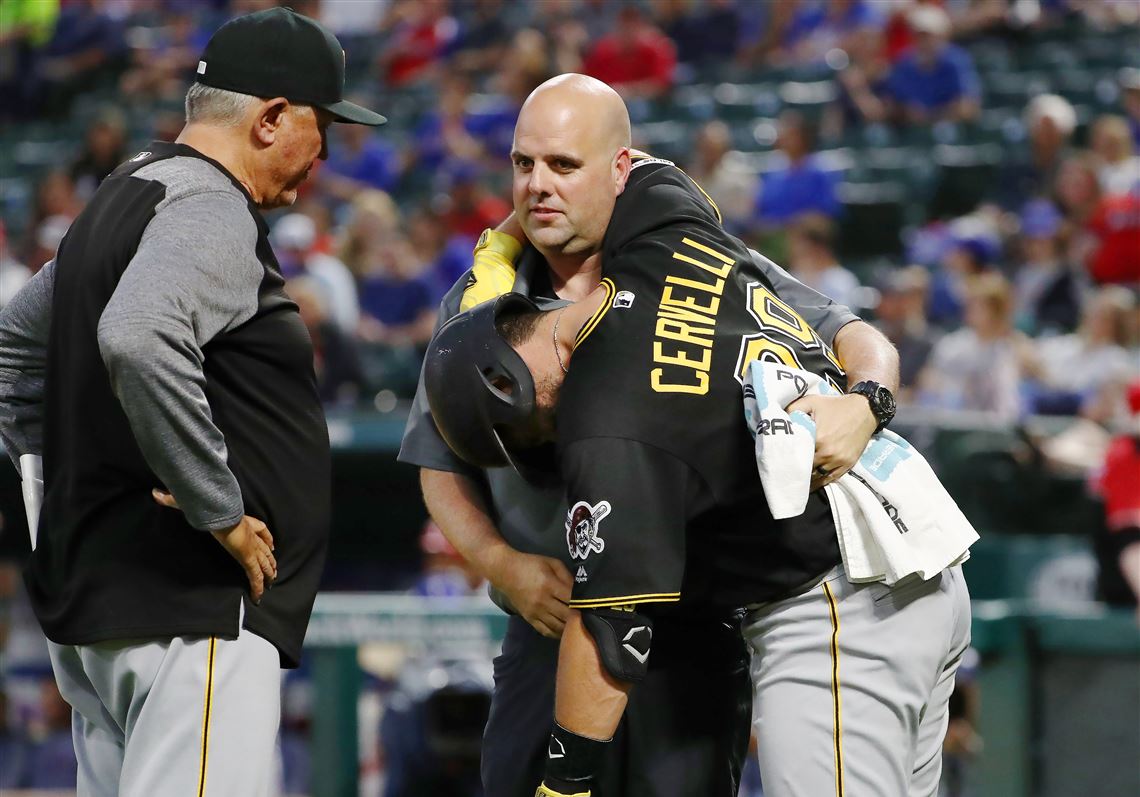 Pirates catcher Francisco Cervelli held out after getting hit in