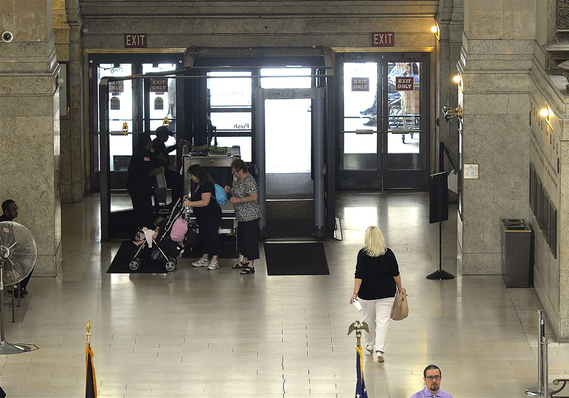 Thursday night's hearing on gun bills in Pittsburgh moved to lobby of City-County Building