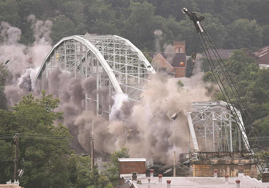 Donora Webster Bridge imploded | Pittsburgh Post-Gazette