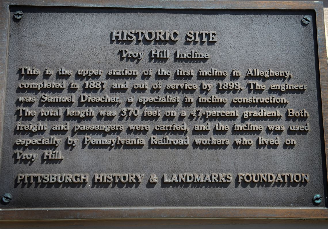 Research changes information on Troy Hill incline Pittsburgh PostGazette