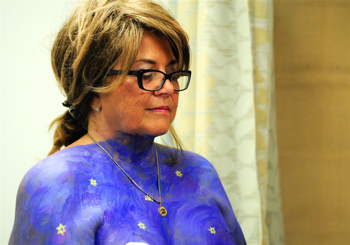Breast-painting project focuses on cancer research