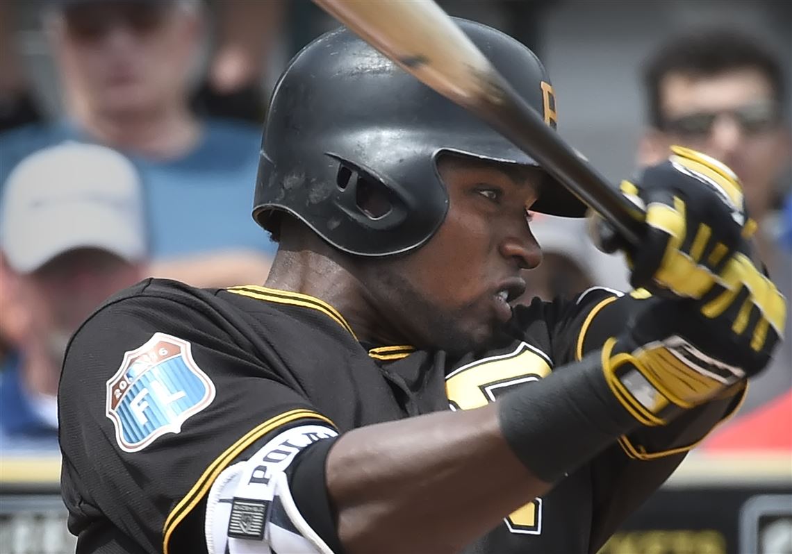 Pirates outfielder Gregory Polanco bats against the Tigers at McKechnie Field last month in Bradenton, Fla. He is close to a five-year contract extension with the Pirates that would keep him under team control through 2023.  