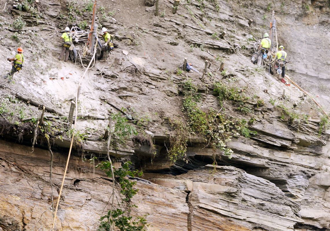 Railroad to blast South Side cliff face this morning | Pittsburgh Post ...