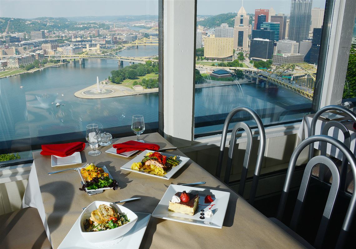 The view from Vue 412 dining room on Mount Washington. 