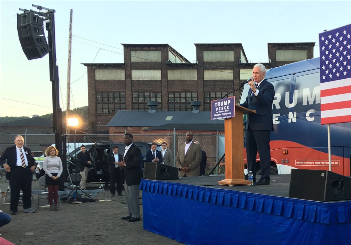 Democrats engage in ‘happy talk,’ Pence says in Johnstown Pittsburgh
