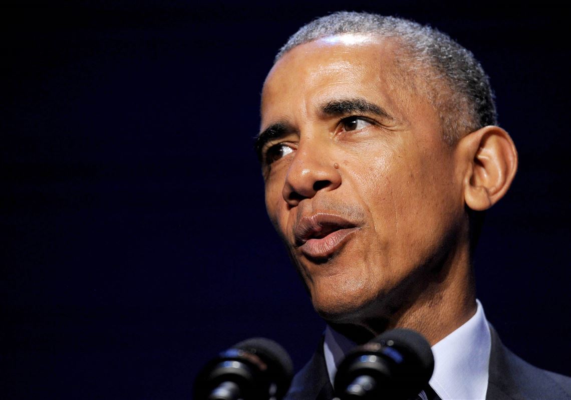 President Barack Obama speaks at the White House Frontiers Conference on Thursday at Carnegie Mellon University. 