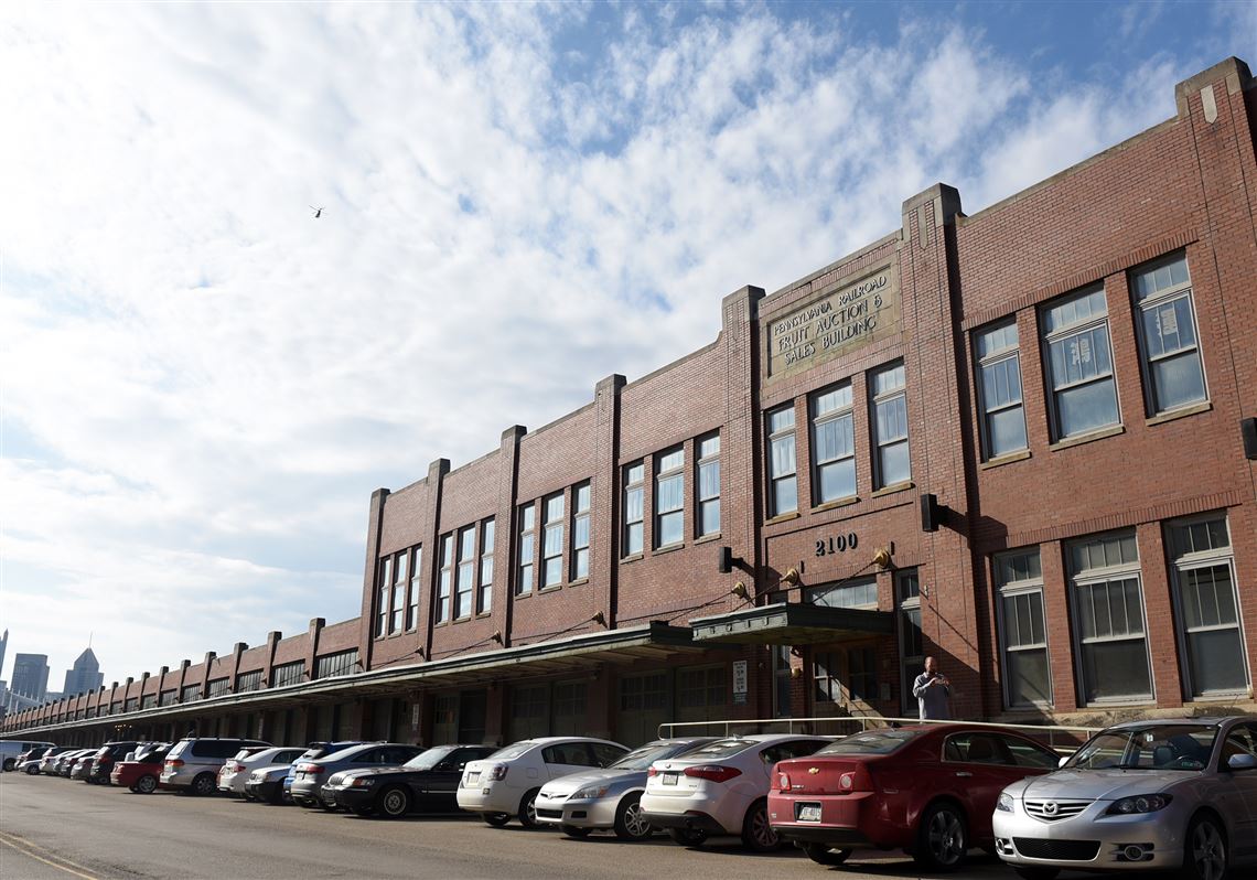 The produce terminal building in the Strip District where millions of dollars in street improvements are planned.