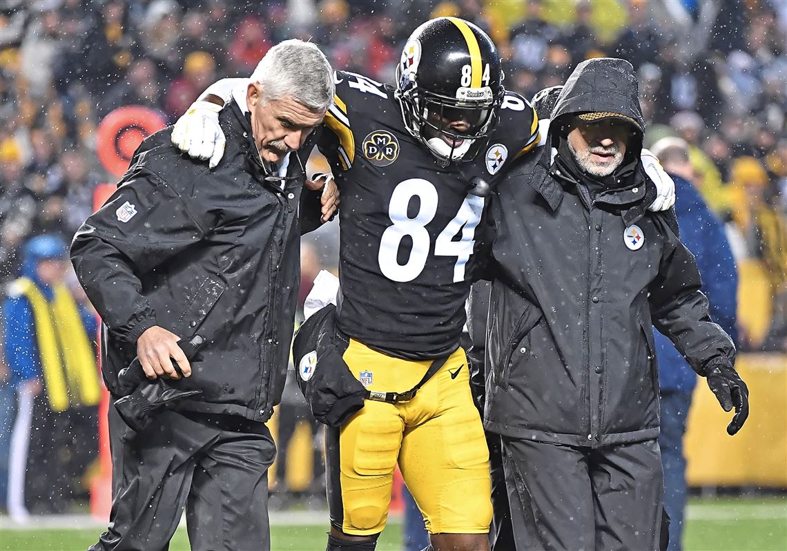 Antonio Brown injury update: Steelers WR hurts calf against Patriots 