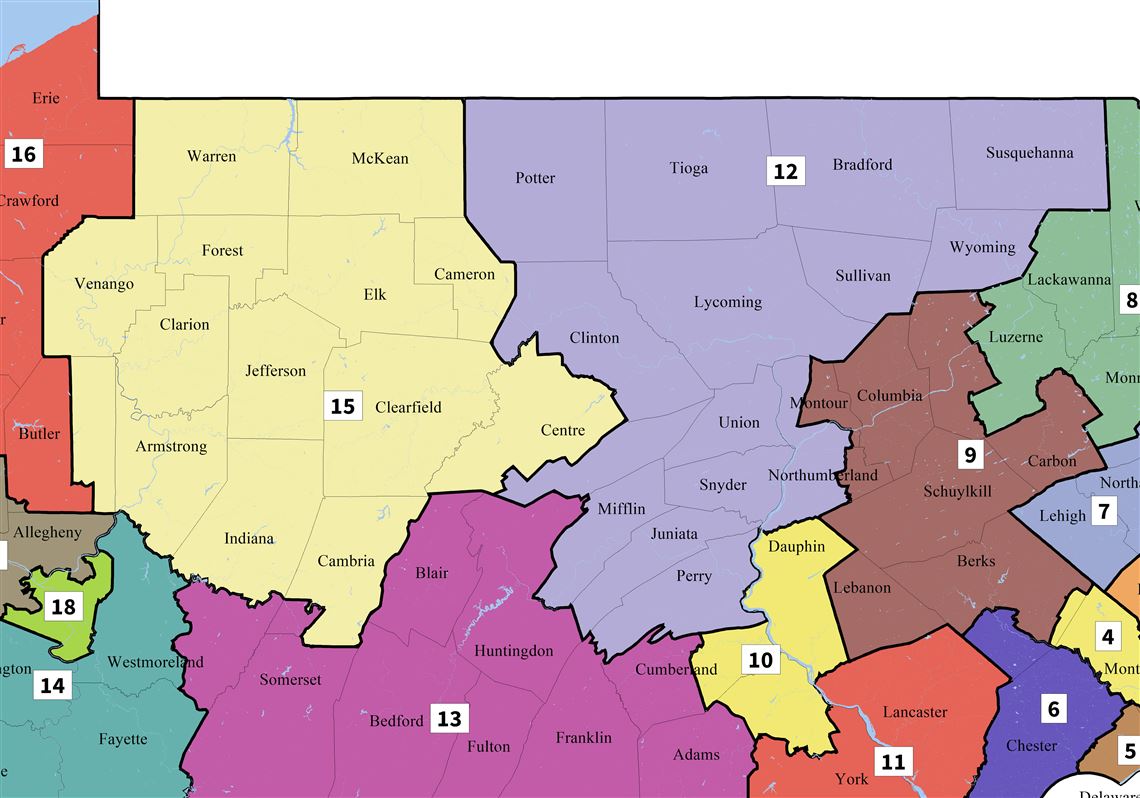 Pa Congressional District Map 3018