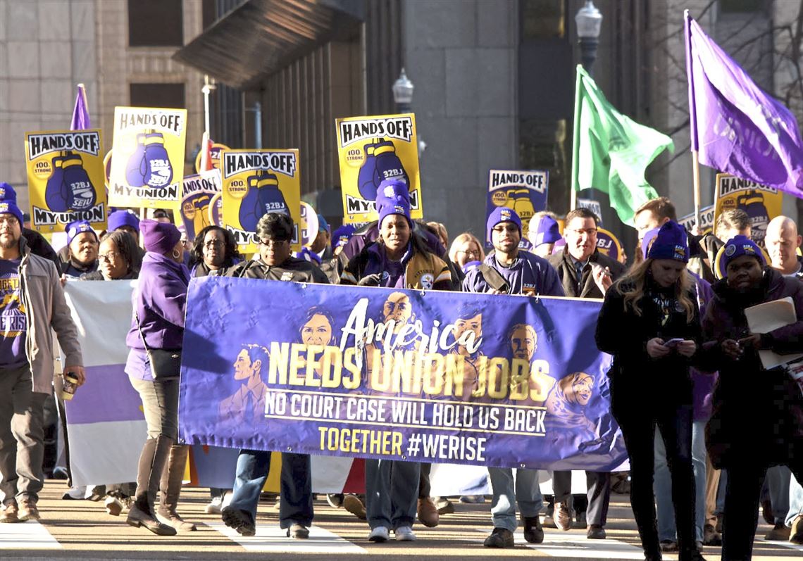 Public Sector Unions Rally In Pittsburgh As Supreme Court Hears Case ...