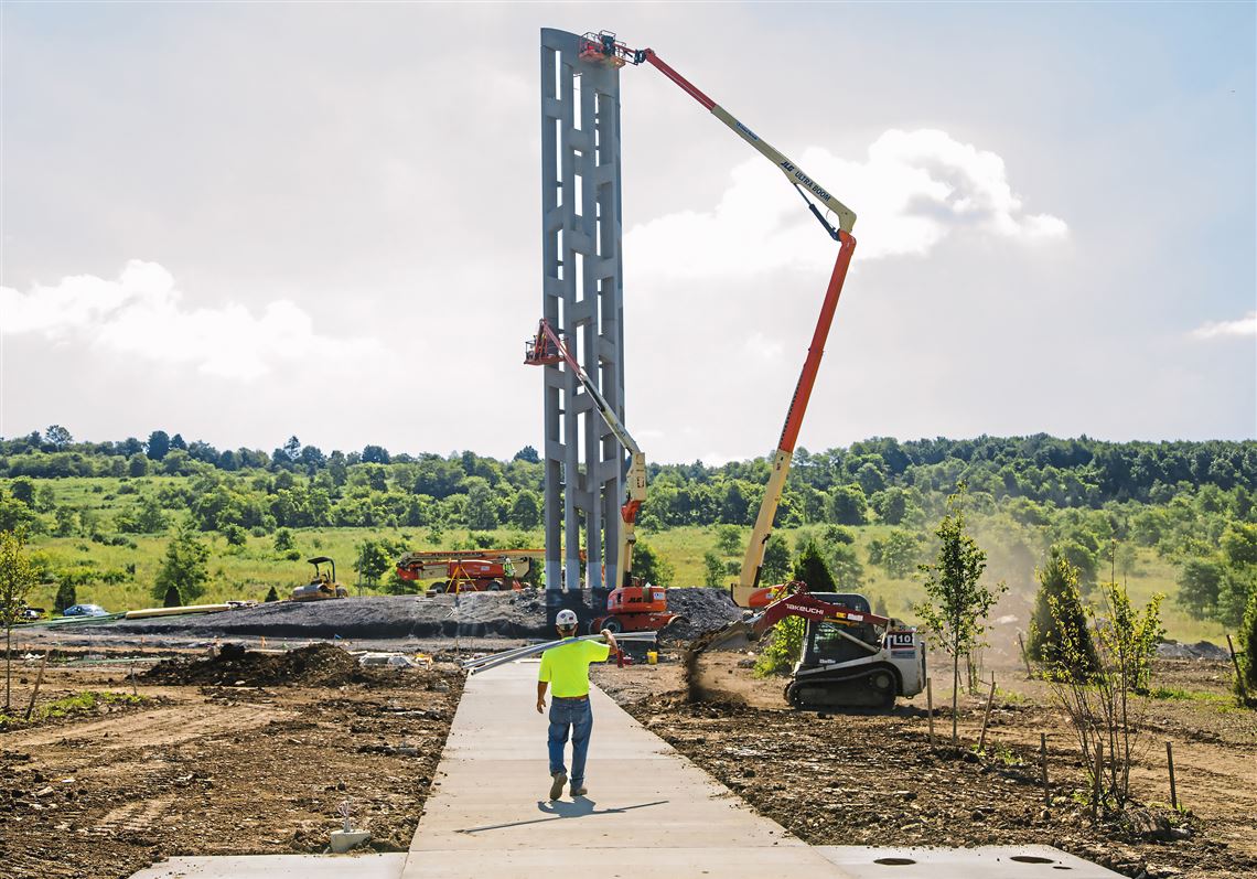 Last Piece Of Flight 93 Memorial A 93 Foot Tower With 40 Wind Chimes Nears Completion