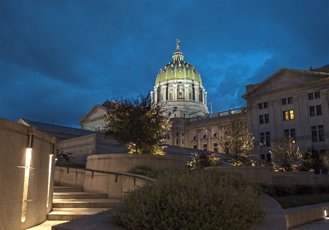 The Pennsylvania State Capitol building in Harrisburg.