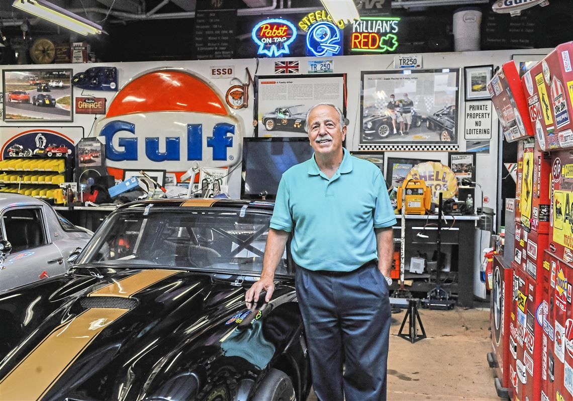 Zappa wins, races and shows his vintage MGs, Triumphs & TVRs