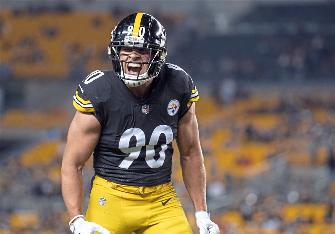 Concorrente a melhor defensor da temporada, TJ Watt poderá ser muito decisivo para o Steelers. Além disso, com a defesa jogando bem, poderá facilitar a vida do ataque colocando Big Ben em posições favoráveis.  Foto: Steph Chambers/Post-Gazette