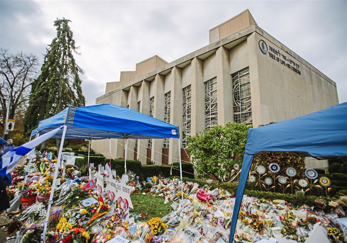 Tree of Life congregants and volunteers are cataloging the memorials left for those killed in October at the synagogue.