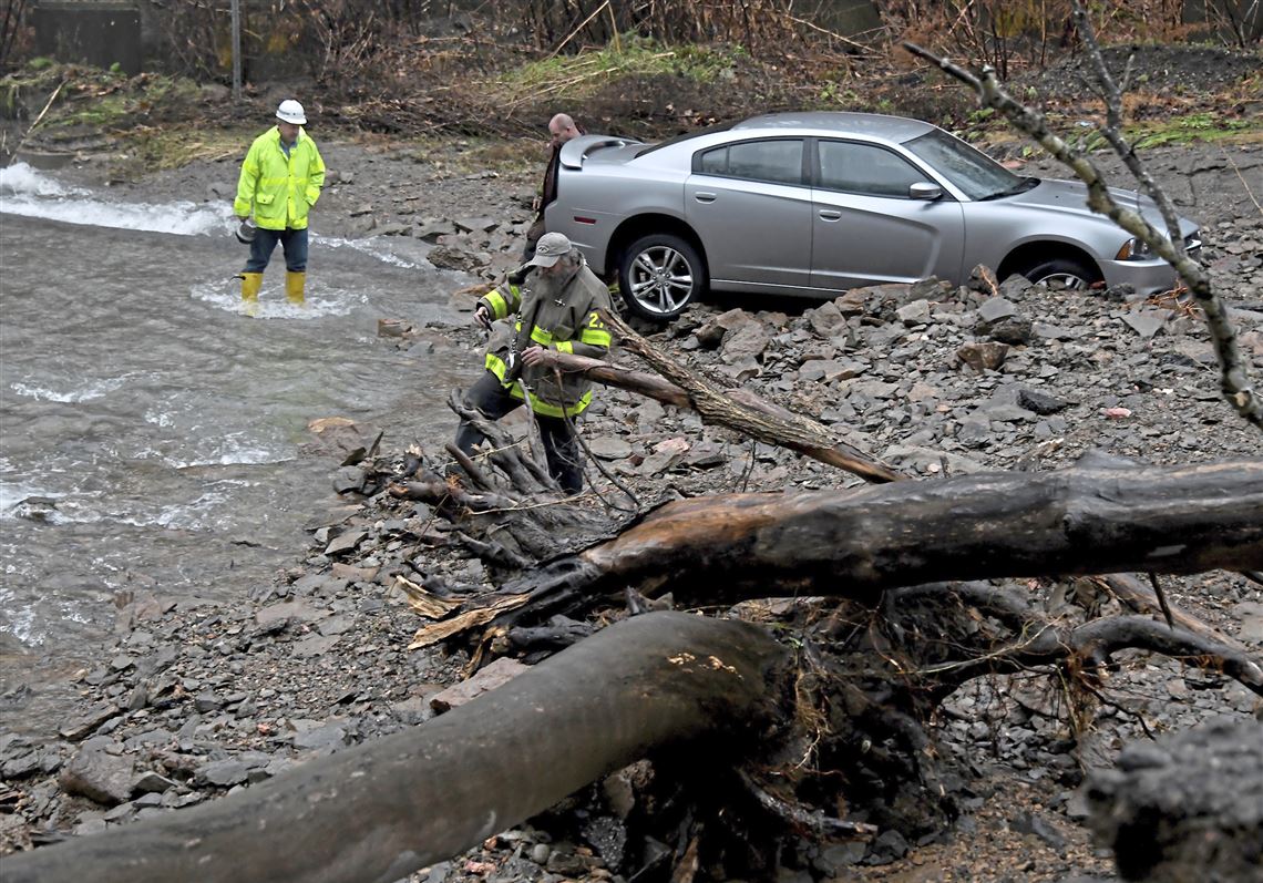 Crews continue to work on South Park water main break that stranded driver, closed school
