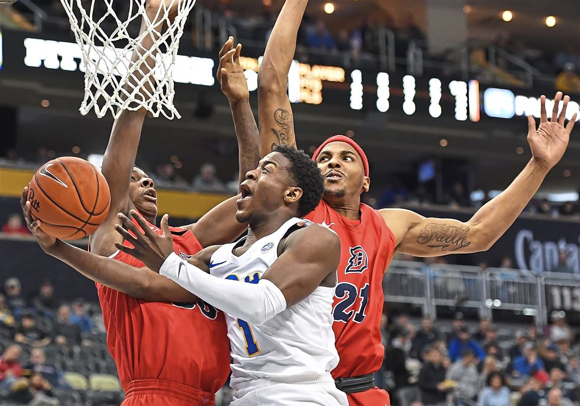 Duquesne's Michael Hughes is one of the country's best shot blockers ...