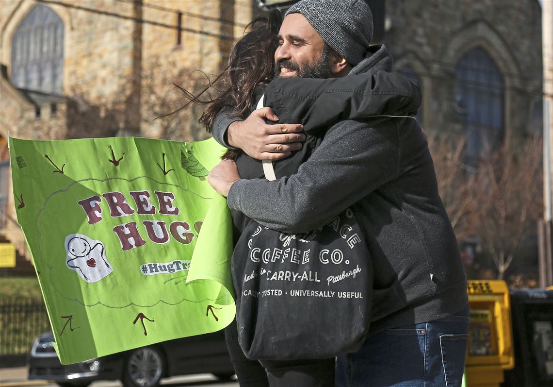 With a mission to address loneliness, the "Hug Train" makes a stop in Pittsburgh