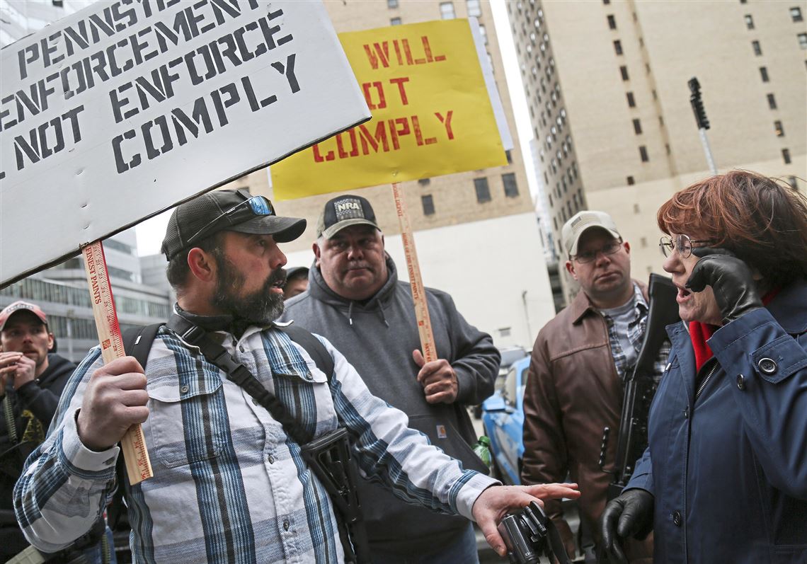 Sparks fly before public hearing on proposed gun bills in Pittsburgh