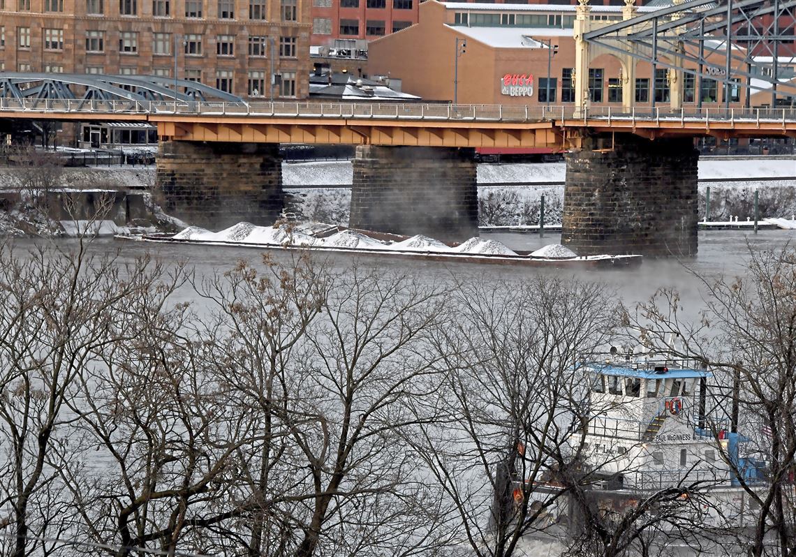 Mon bridges reopened after barges break loose; light-rail service restored