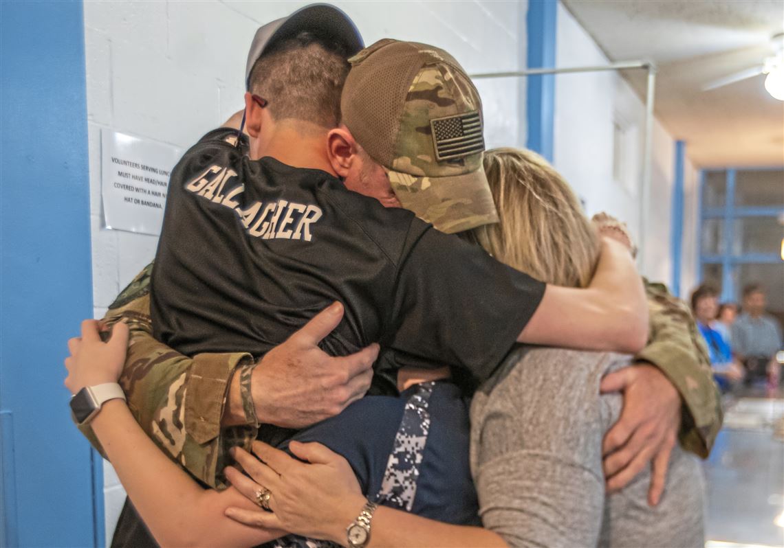 He's home! Sons surprised when military dad comes to school ...