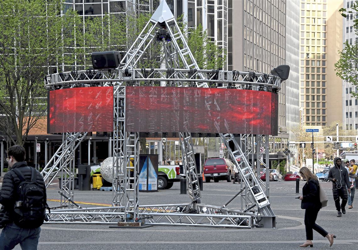 "Streaming Space" art project aims to bring calm to bustling Market Square