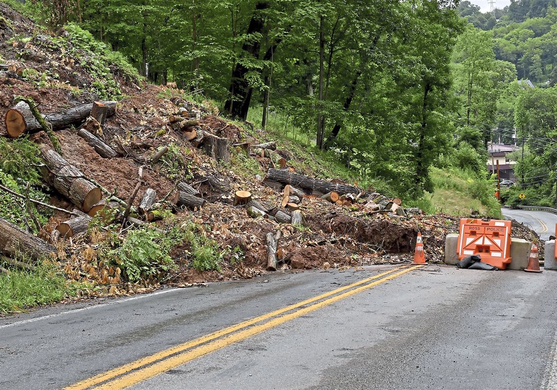 PennDOT Battles Heavy Rainfall, 95 Landslides Across District ...