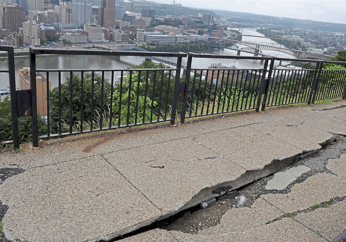 City to close 3 'failing' Mount Washington overlooks, additional sidewalks