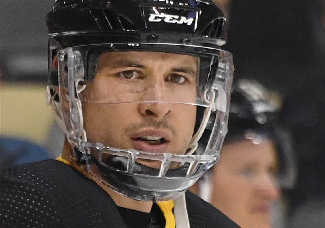 Sidney Crosby tests out extra facial 