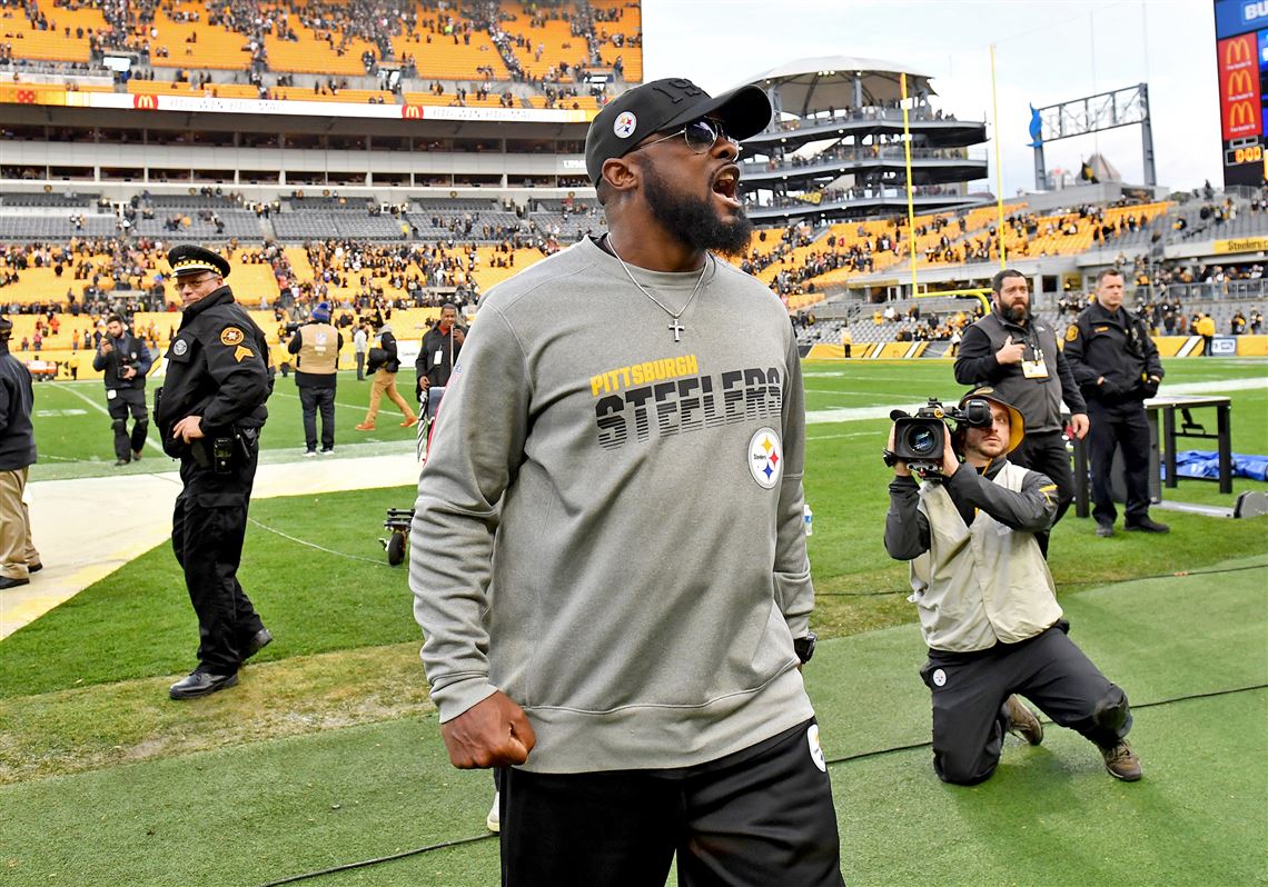 Mike Tomlin's Salute To Service Hoodie From Sunday On Display In