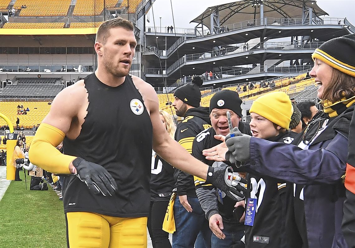 Get the latest BTSC/NFLPA gear with this T.J. Watt 'YINZ' T-Shirt - Behind  the Steel Curtain