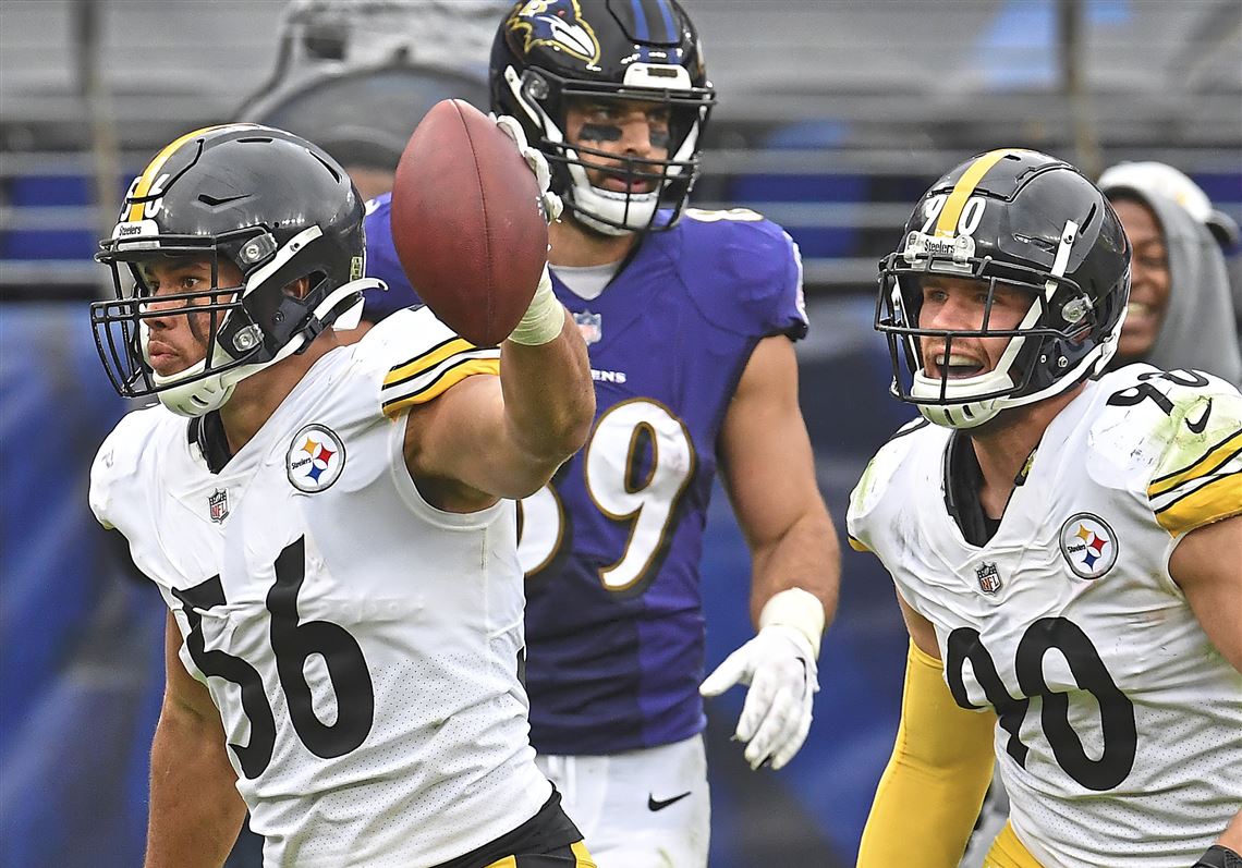 Pittsburgh Steelers outside linebacker Alex Highsmith (56) rushes