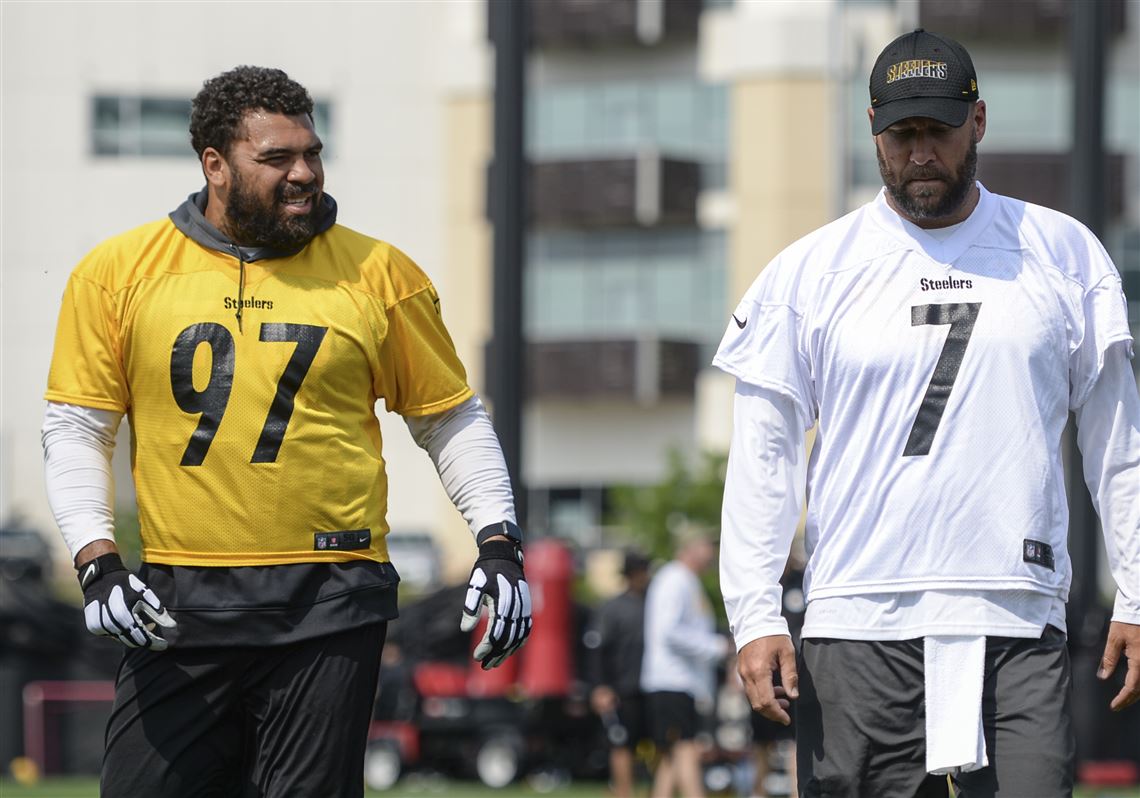 Cam Heyward with the Troy Polamalu - Pittsburgh Steelers