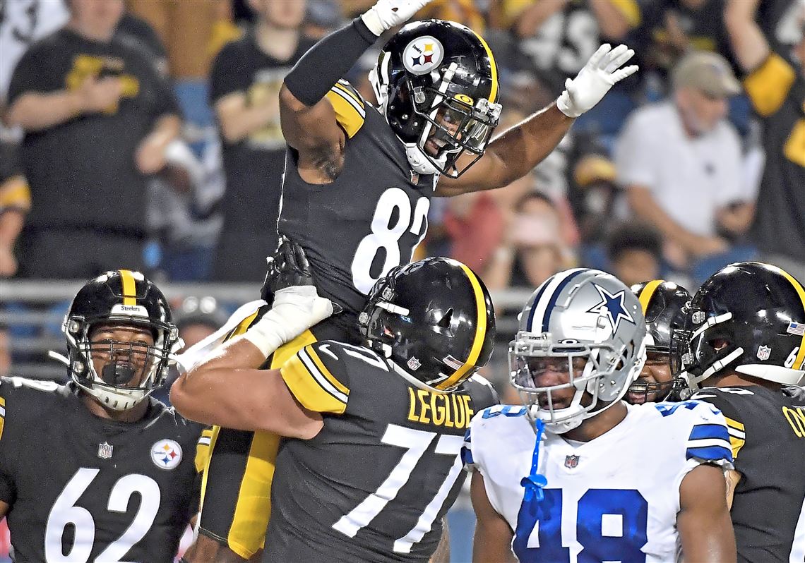 Pittsburgh Steelers offensive guard John Leglue (77) during an NFL football  practice, Thursday, July 22, 2021, in Pittsburgh. (AP Photo/Keith Srakocic  Stock Photo - Alamy