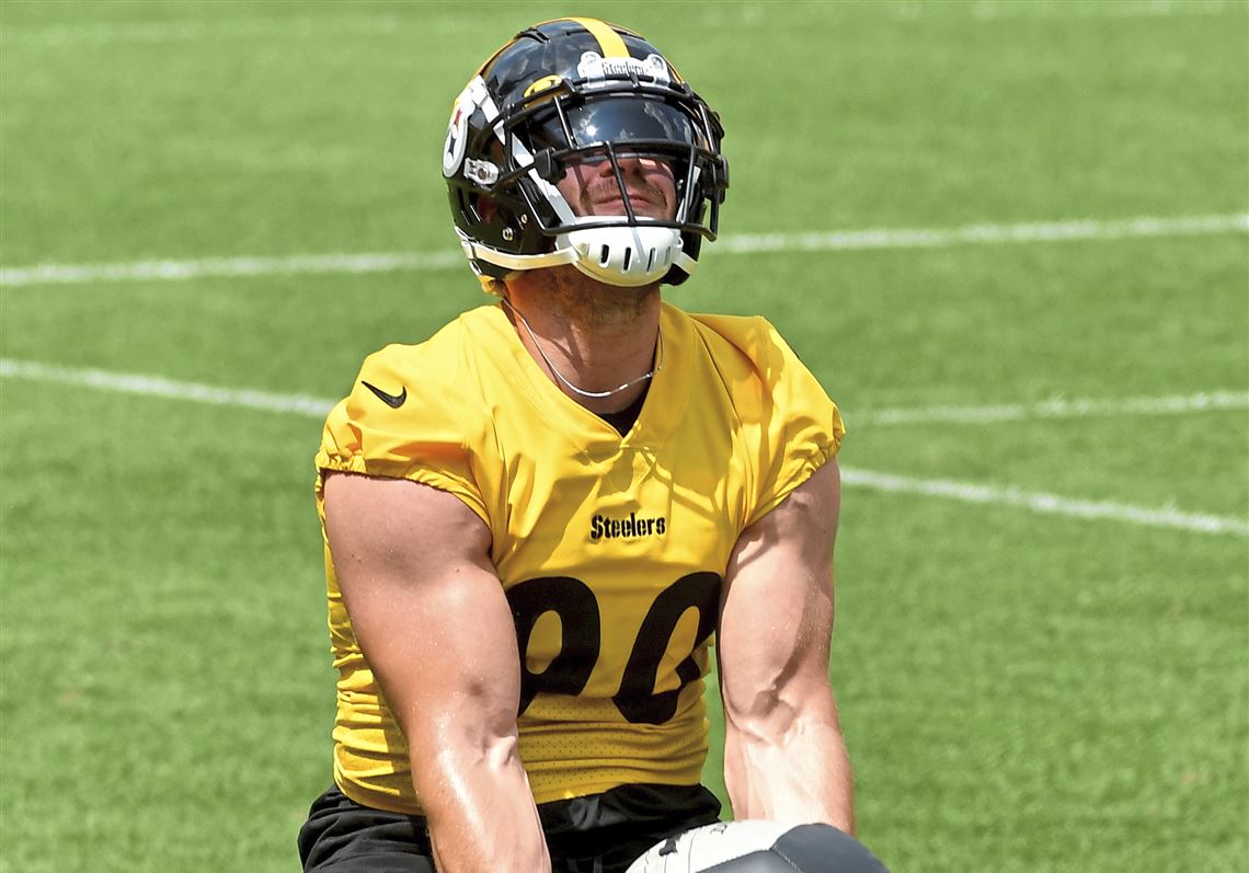 TJ Watt rocking the visor 