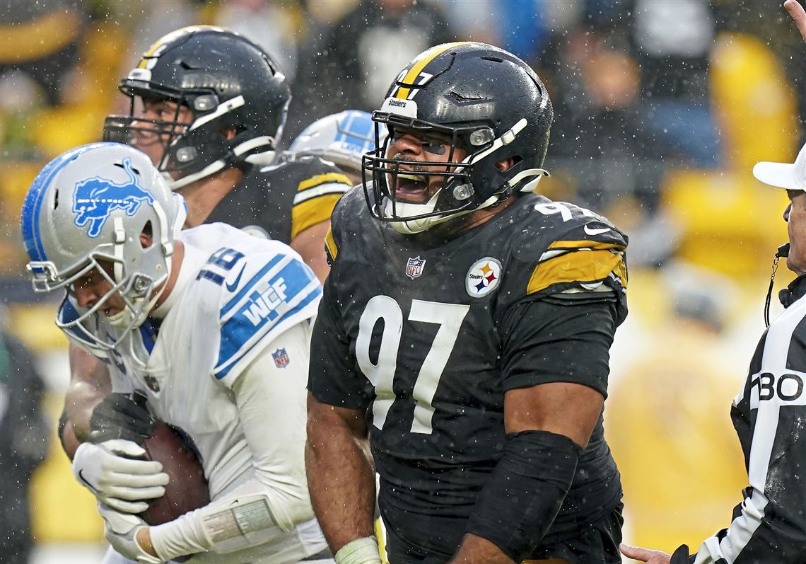 Pittsburgh Steelers defensive end Cameron Heyward (97) celebrates