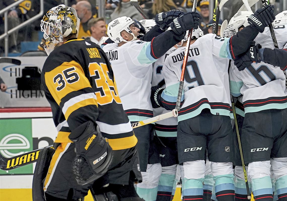 Penguins Win Streak Snapped At Six As Kraken Surge Ahead Late ...