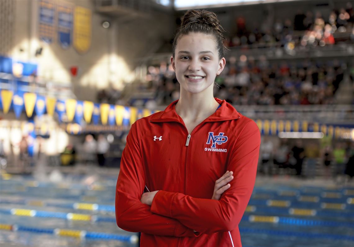 WPIAL swimming championships Mount Pleasant record holder Lily King thinking team first Pittsburgh Post-Gazette