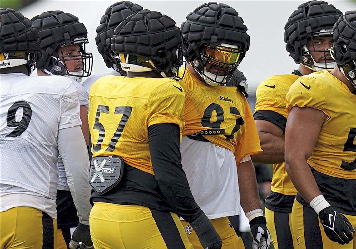 Pittsburgh Steelers tight end Connor Heyward (83) makes a catch during  practice at NFL football training camp in Latrobe, Pa., Monday, Aug. 15,  2022. (AP Photo/Keith Srakocic Stock Photo - Alamy