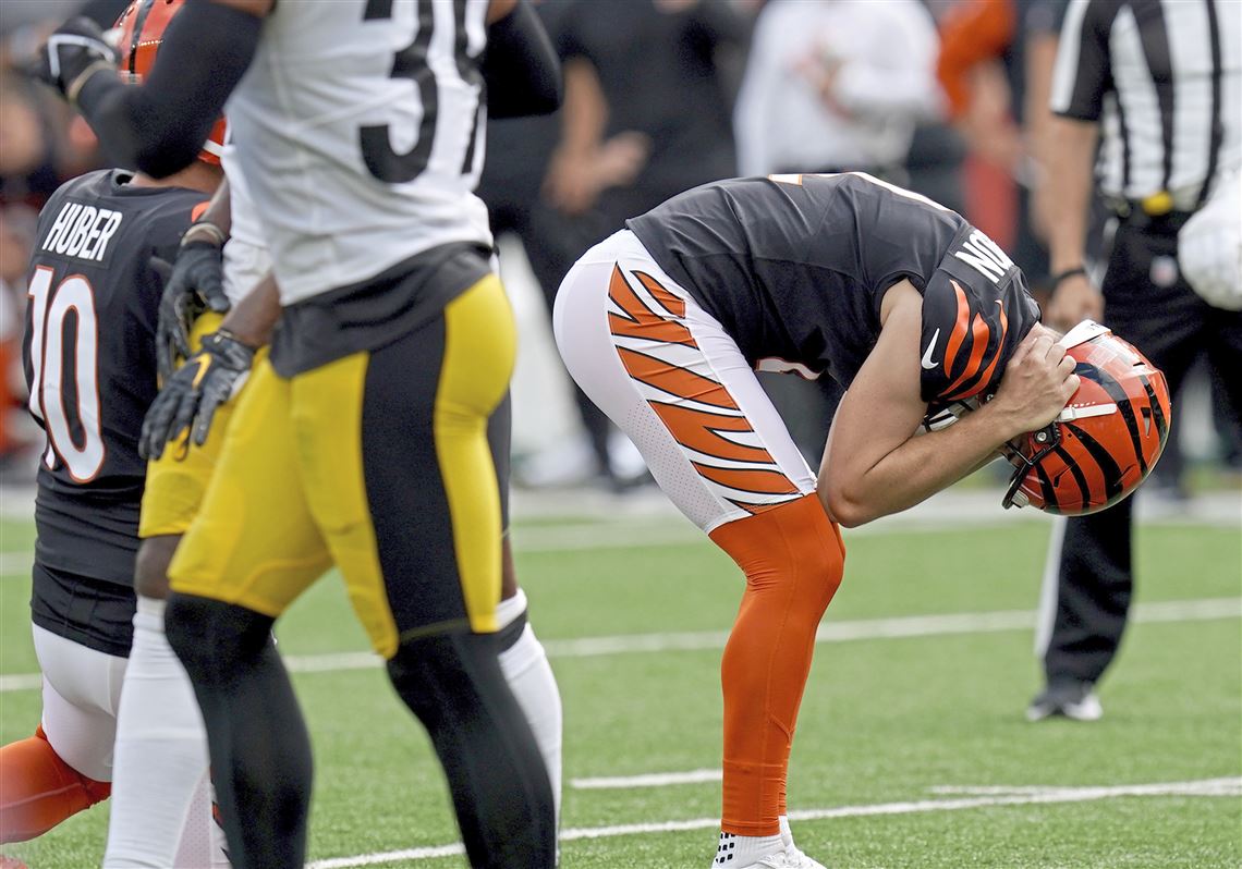 CINCINNATI, OH - SEPTEMBER 11: Pittsburgh Steelers wide receiver Chase  Claypool (11) reacts during the game against the Pittsburgh Steelers and  the Cincinnati Bengals on September 11, 2022, at Paycor Stadium in