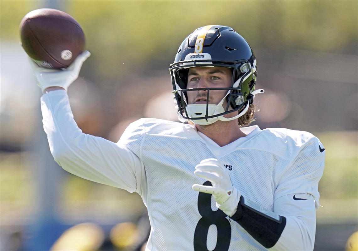 Steelers QB Kenny Pickett working with new helmet cam technology