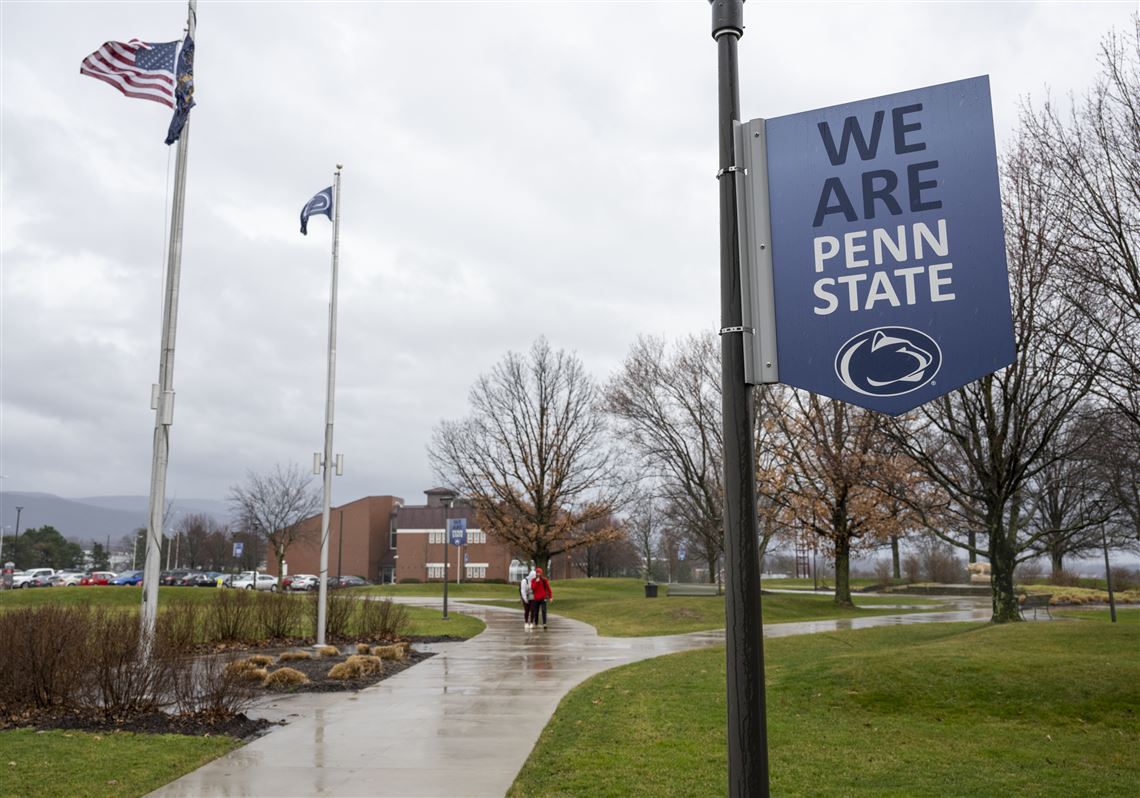 A sign is pictured at Penn State University Fayette campus on Wednesday, Feb. 28, 2024, in Uniontown.