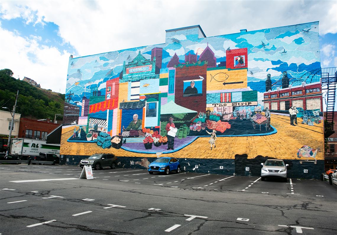 Strip search: A Penn Avenue mural is filled with Easter eggs to the  neighborhood it honors | Pittsburgh Post-Gazette