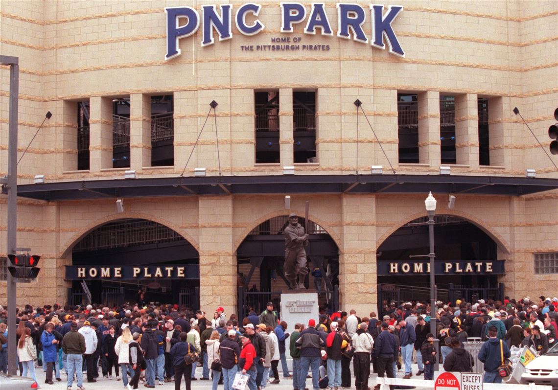 The home plate entrance to PNC Park where the Pittsburgh Pirates