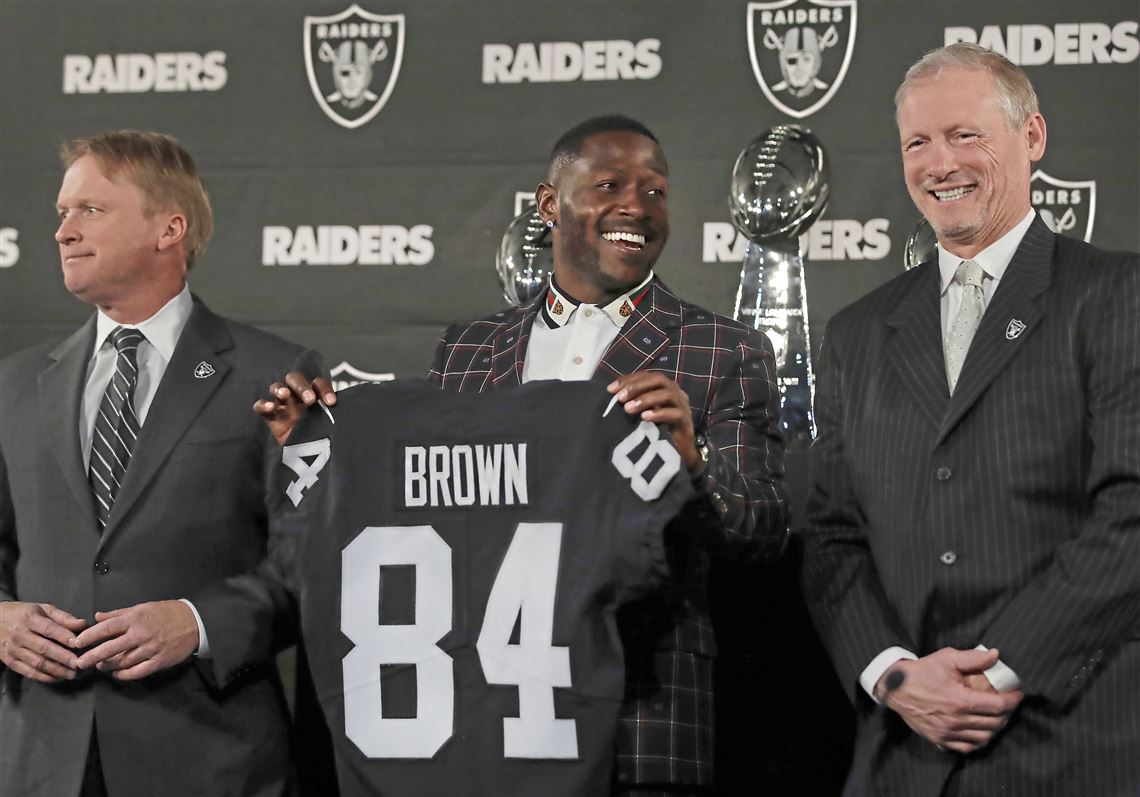 Raiders introduce Antonio Brown, who says Pittsburgh 'will always be my  family'