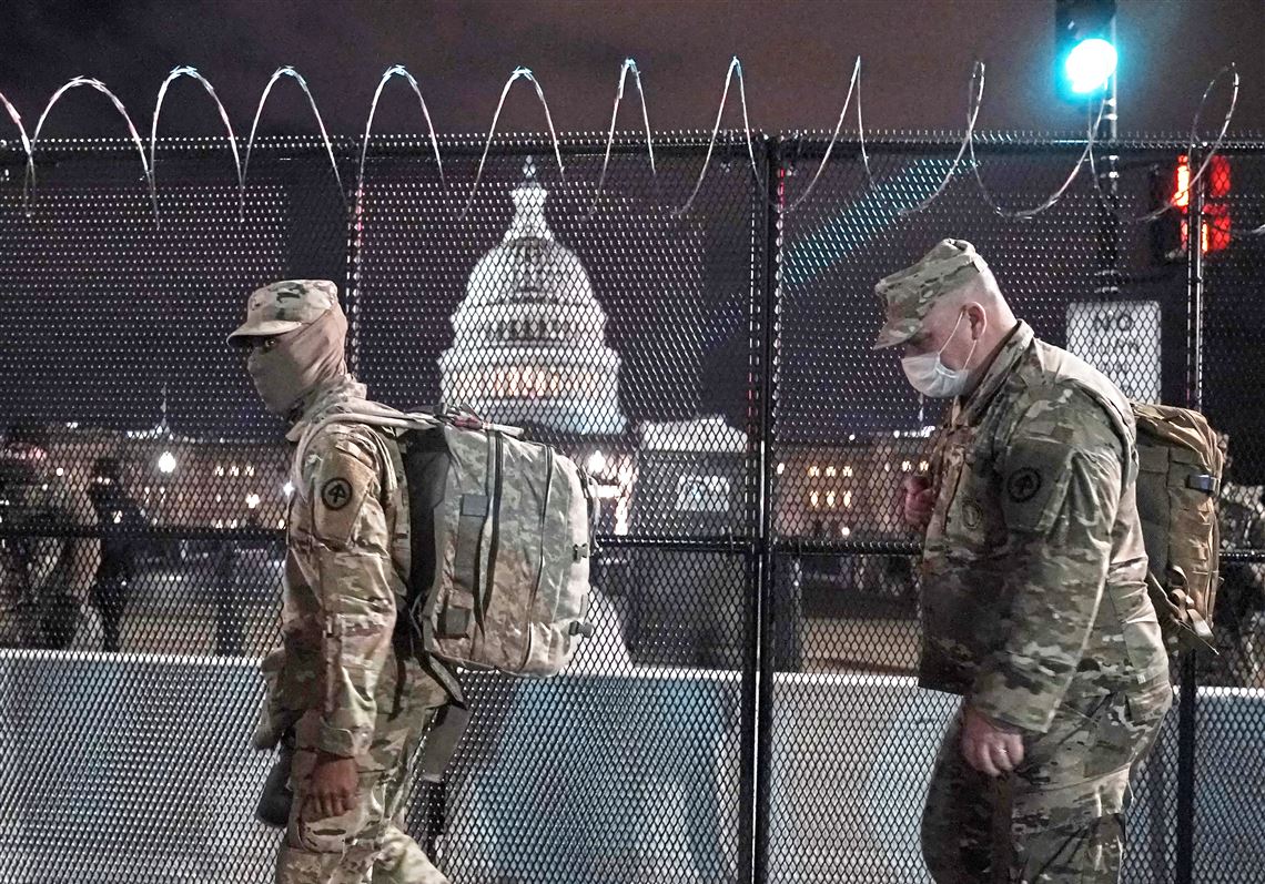Featured image of post Inauguration Day 2021 Troops - The troops, who are unarmed, will monitor traffic control points and provide support to law enforcement as authorities work to secure the perimeter surrounding the capitol building one day after a mob supporting president donald trump stormed it.