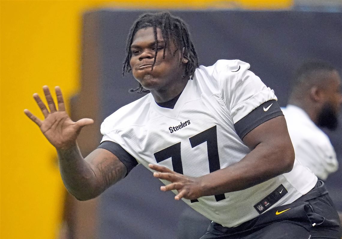 Steelers introduce Broderick Jones, 2023 first-round draft pick