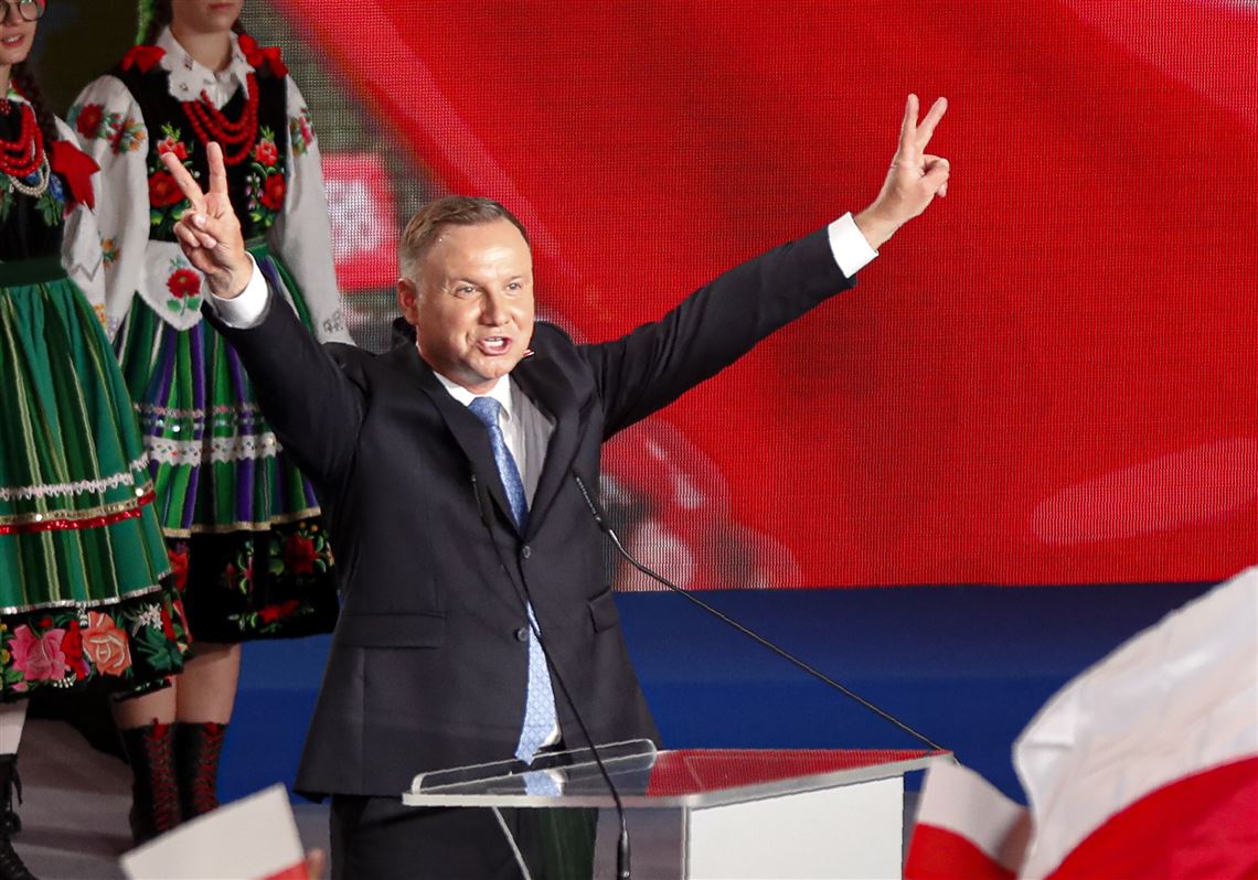 Exit poll Poland president, challenging Warsaw mayor will be forced