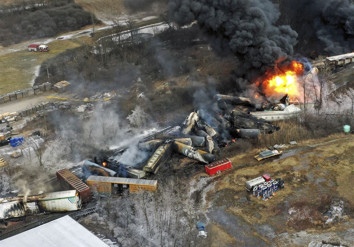 What we do and don’t know about the Ohio train derailment fire