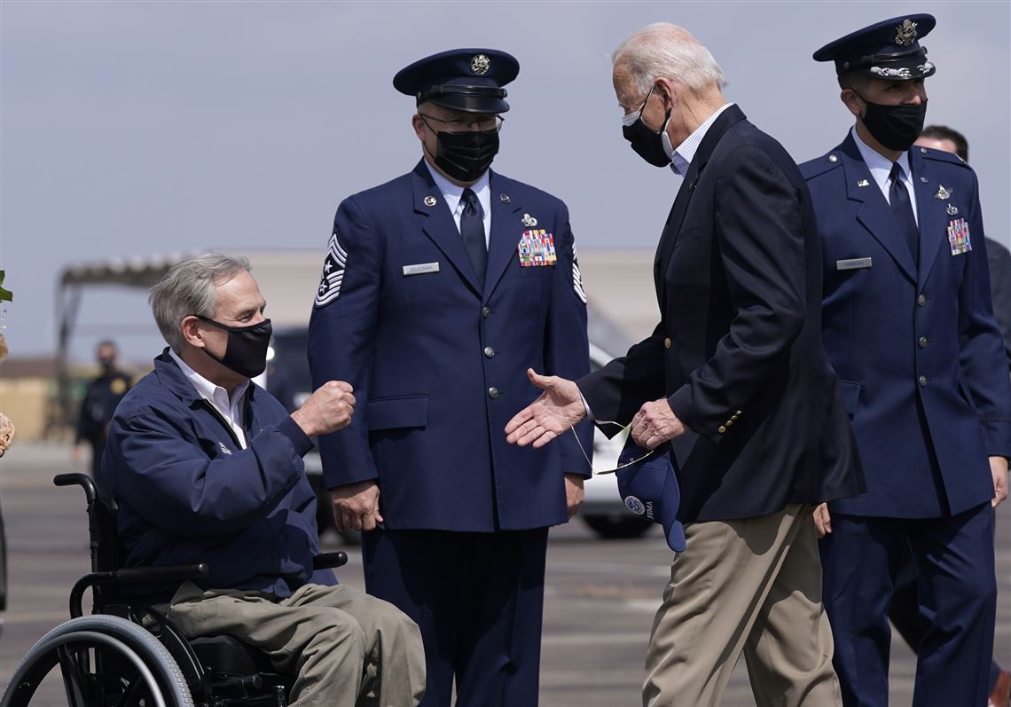 Biden surveys weather harm, encourages virus shots in Texas | Pittsburgh  Post-Gazette